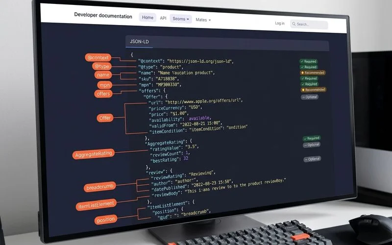 JSON-LD example code for Product, Offer, AggregateRating, Review, Breadcrumb