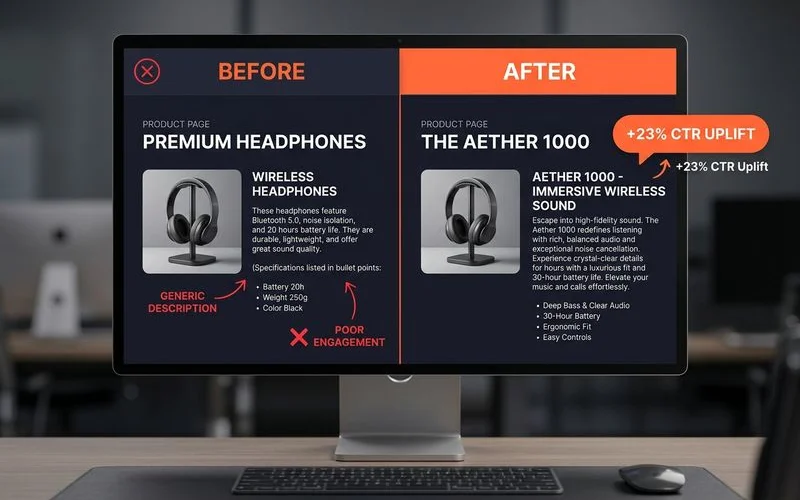Manufacturer copy vs unique rewritten product description